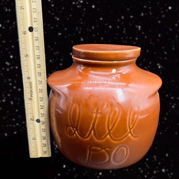 Vintage House Of Webster It'll Do Brown Glazed Canister Cookie Jar Box Pottery - Picture 4 of 10